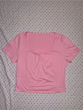 Baillin Dress Women’s Pink Ruched Sweetheart Stretch Top XL NWOT